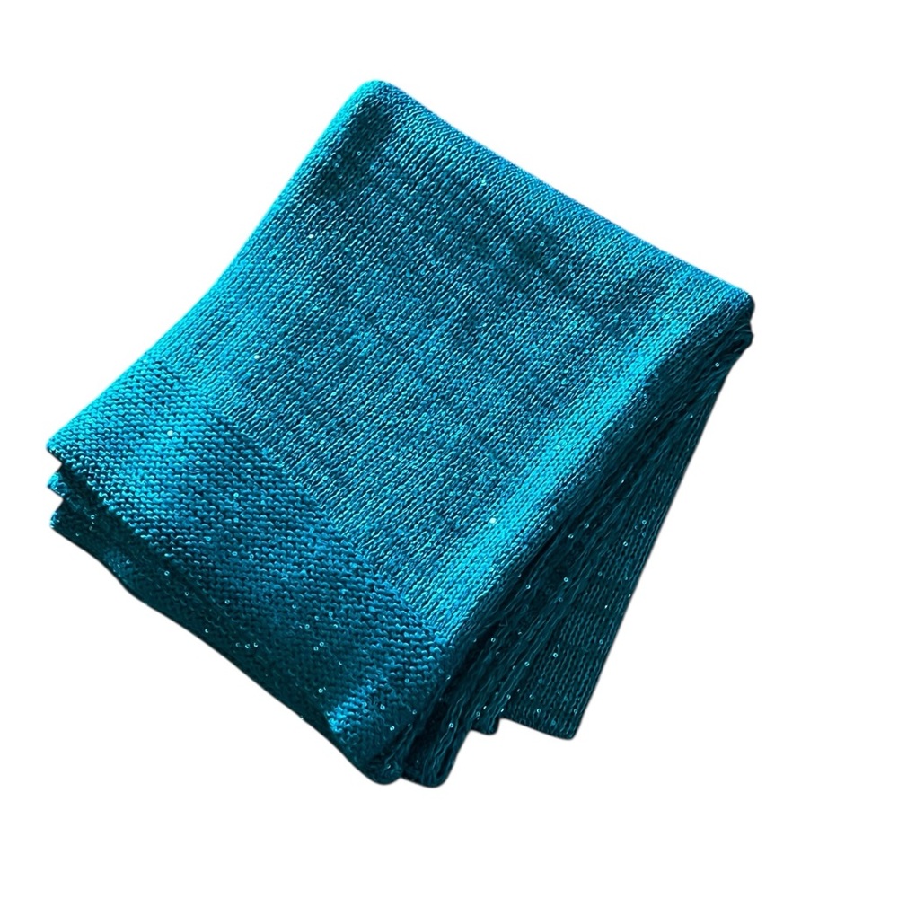 Pottery Barn Teen Mermaid Teal Turquoise Sequin Throw